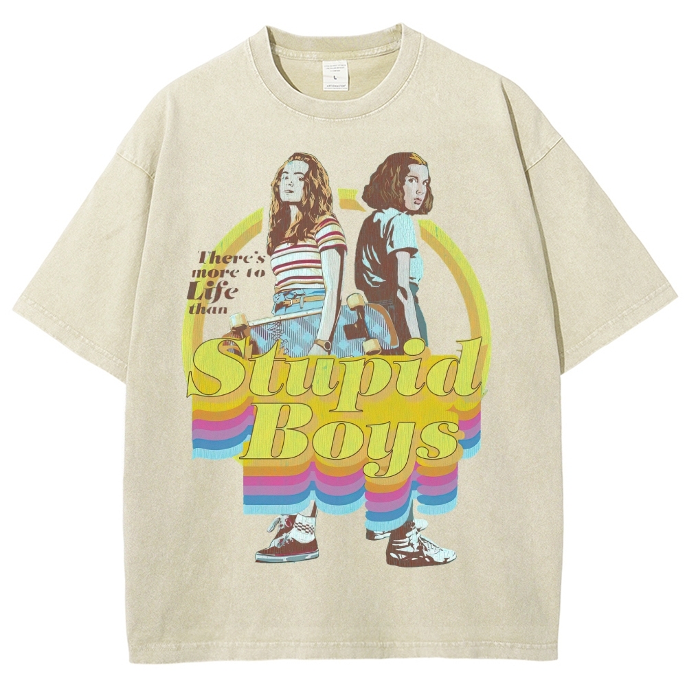 There's More to Life Graphic Washed T-Shirt