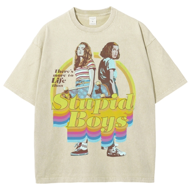 There's More to Life Graphic Washed T-Shirt