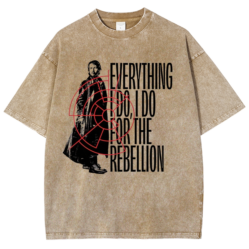 For the Rebellion Graphic Washed T-Shirt
