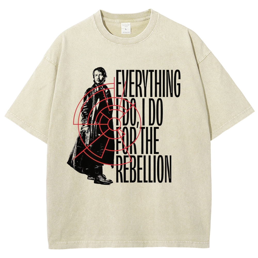 For the Rebellion Graphic Washed T-Shirt