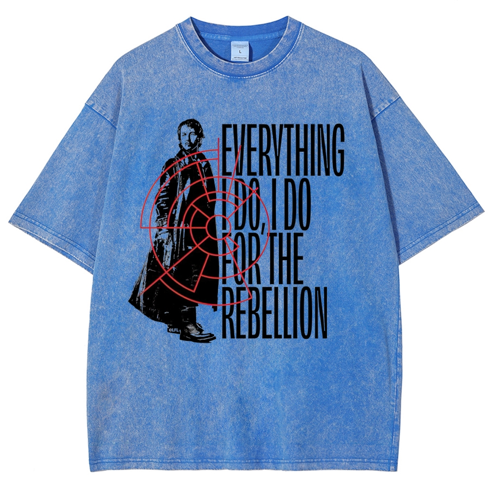 For the Rebellion Graphic Washed T-Shirt