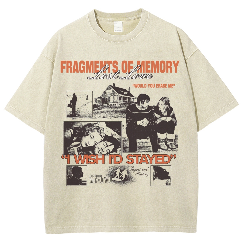 Emotional Retro Film Washed T-Shirt 