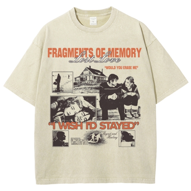 Emotional Retro Film Washed T-Shirt 