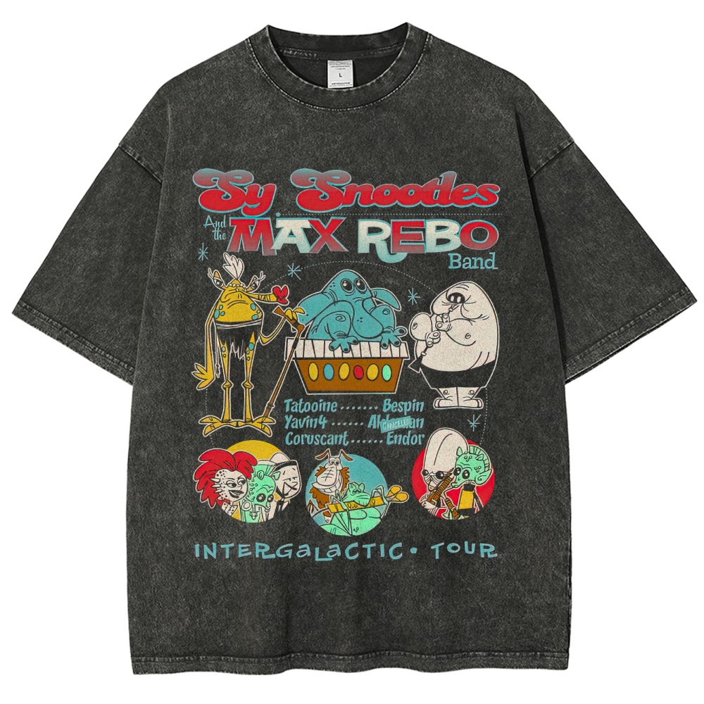 Sy Snootles & Max Rebo Band Intergalactic Tour Graphic Washed T-Shirt