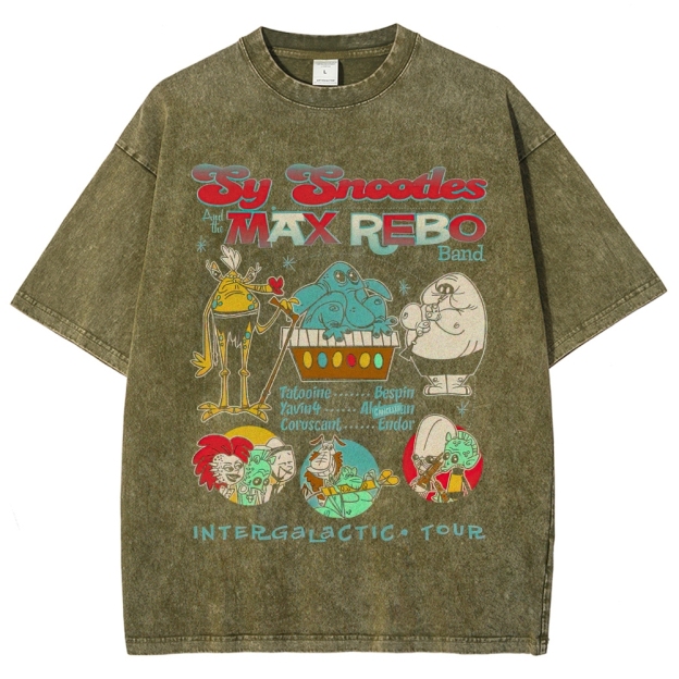 Sy Snootles & Max Rebo Band Intergalactic Tour Graphic Washed T-Shirt