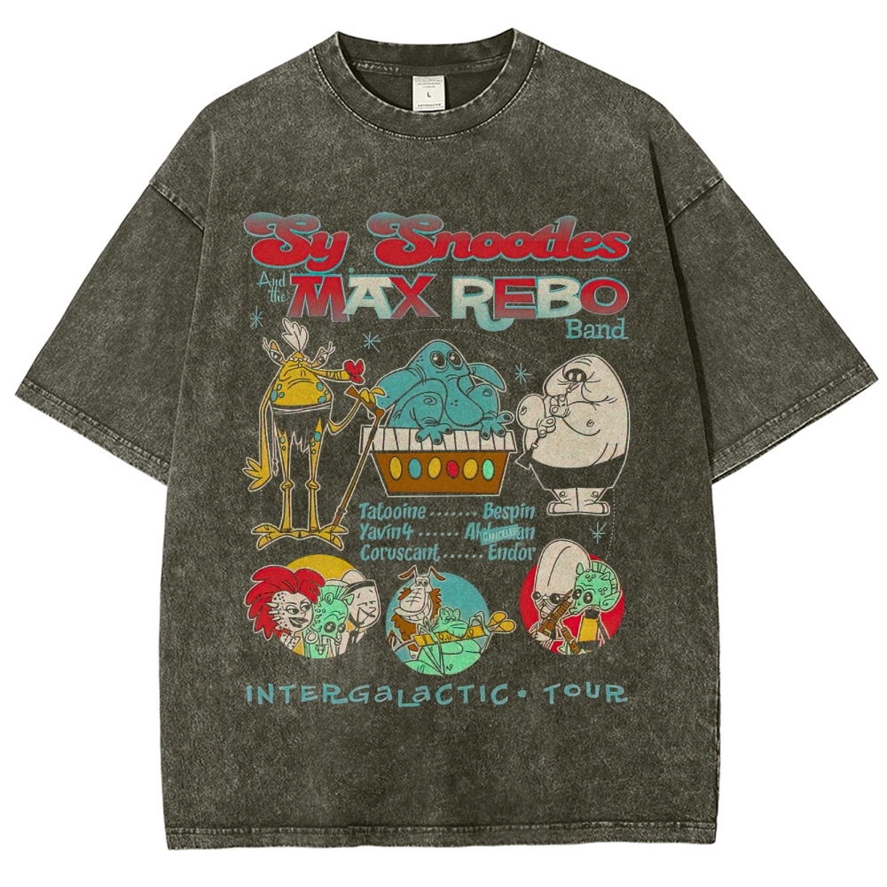 Sy Snootles & Max Rebo Band Intergalactic Tour Graphic Washed T-Shirt