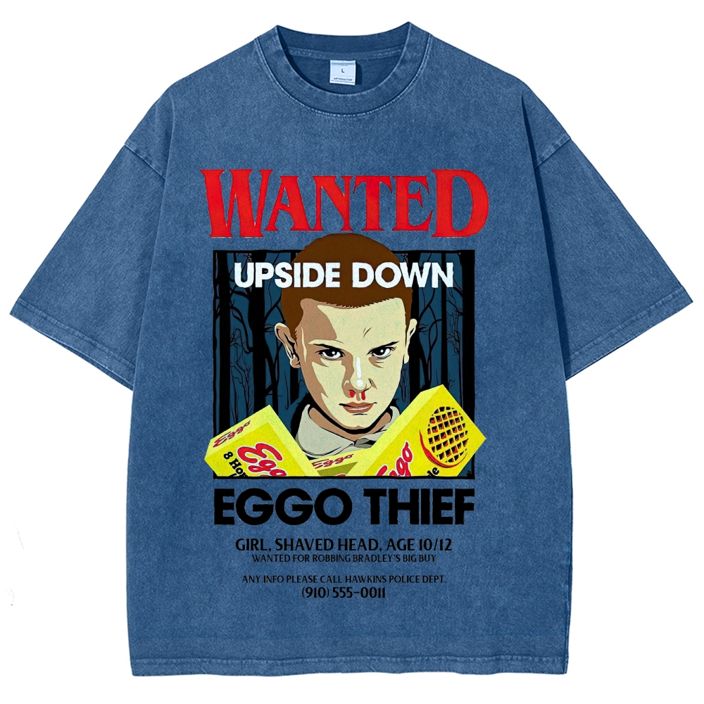Wanted Eggo Thief Graphic Washed T-Shirt