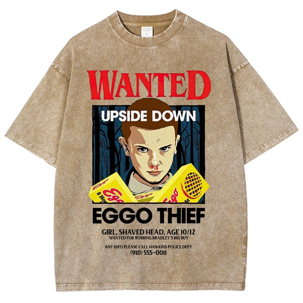 Wanted Eggo Thief Graphic Washed T-Shirt