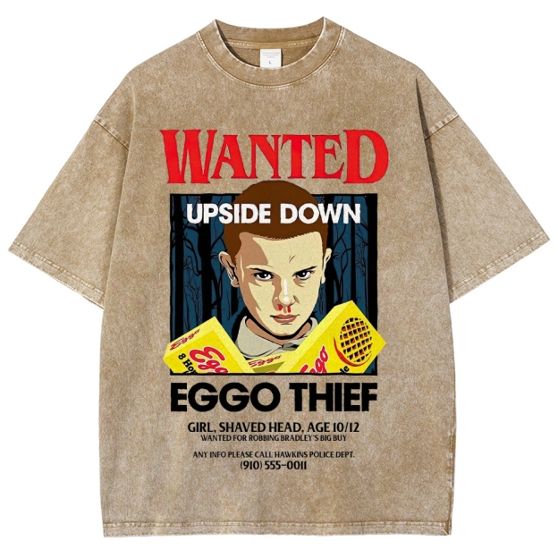 Wanted Eggo Thief Graphic Washed T-Shirt