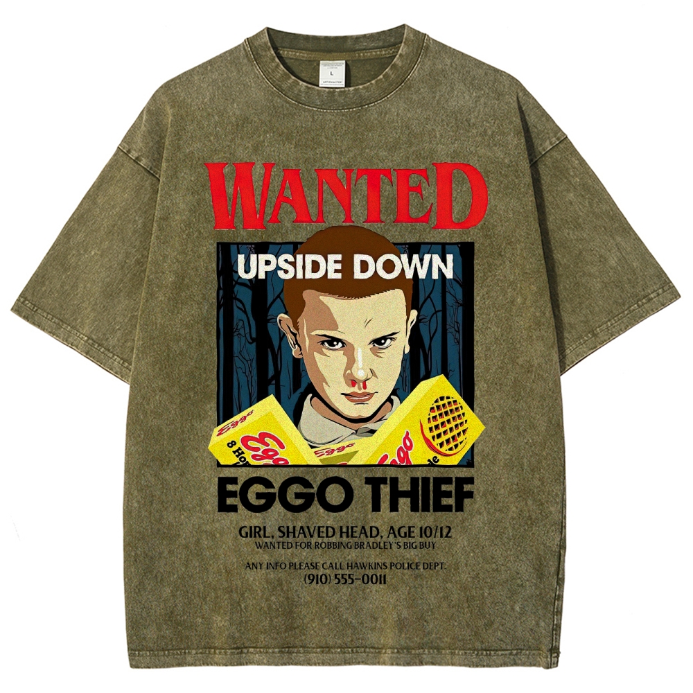 Wanted Eggo Thief Graphic Washed T-Shirt