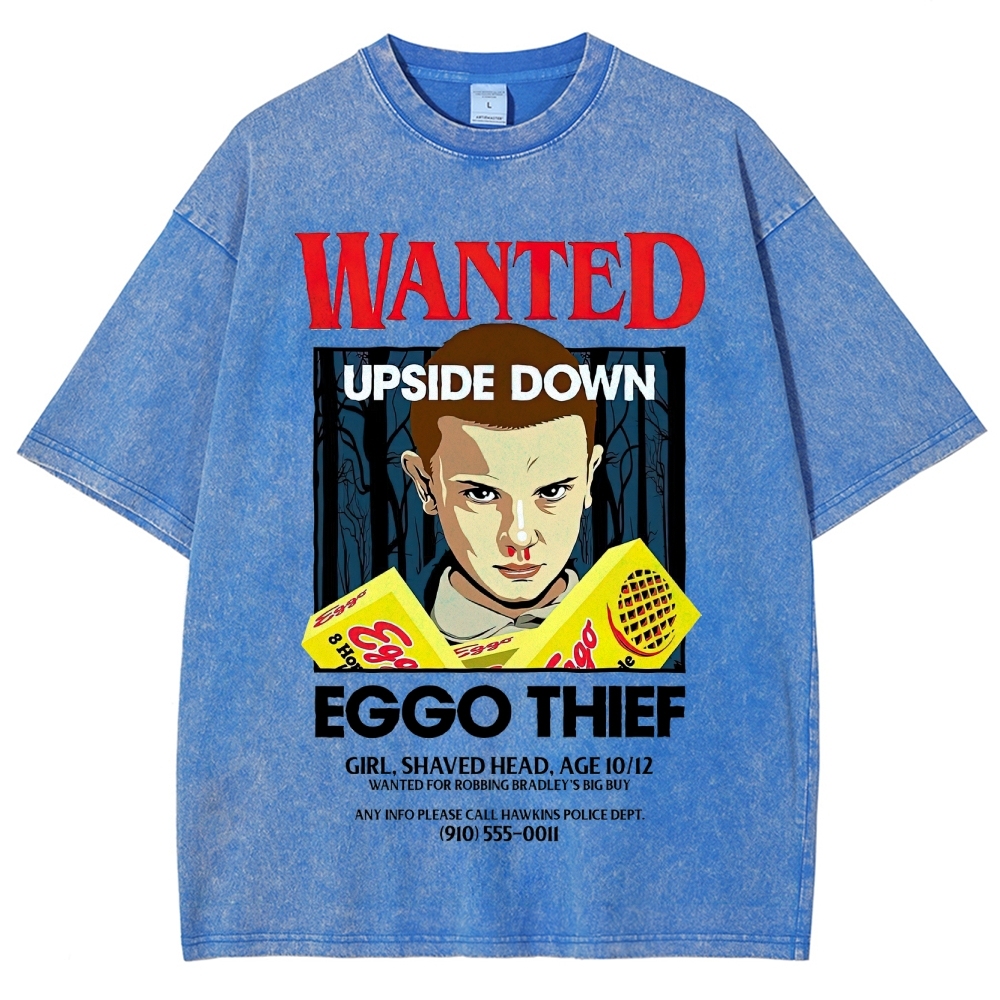 Wanted Eggo Thief Graphic Washed T-Shirt