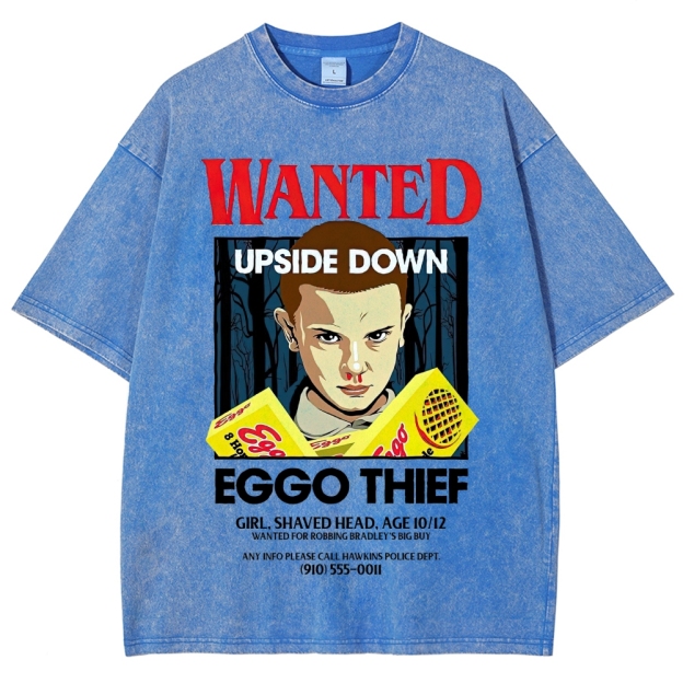 Wanted Eggo Thief Graphic Washed T-Shirt
