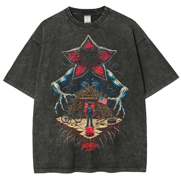 Dissonant Link Creature & Hideout Graphic Washed T-Shirt
