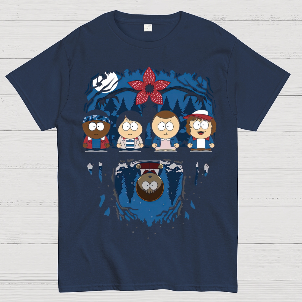 Eerie Woods Mirror Group Graphic Cotton T-shirt