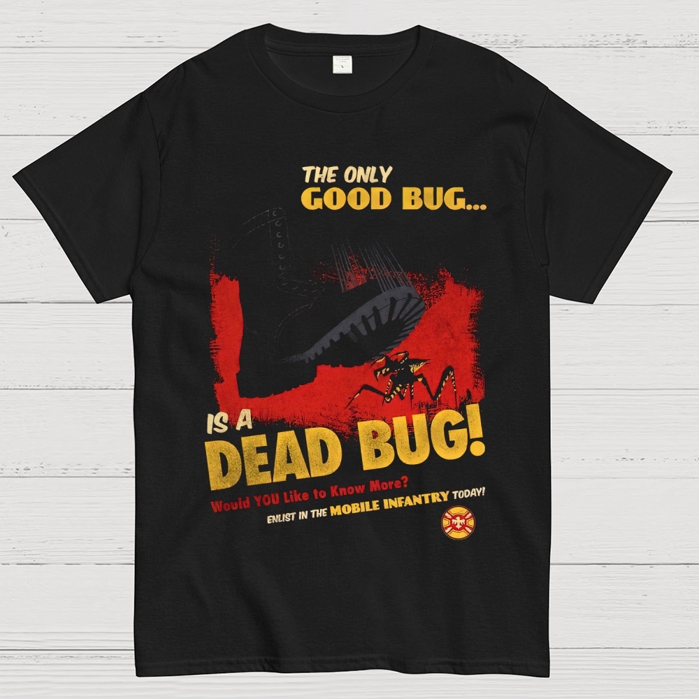 Dead Bug Infantry Recruitment Graphic Cotton T-shirt