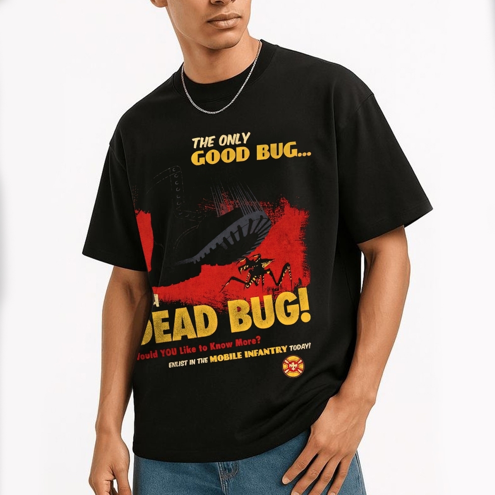 Dead Bug Infantry Recruitment Graphic Cotton T-shirt
