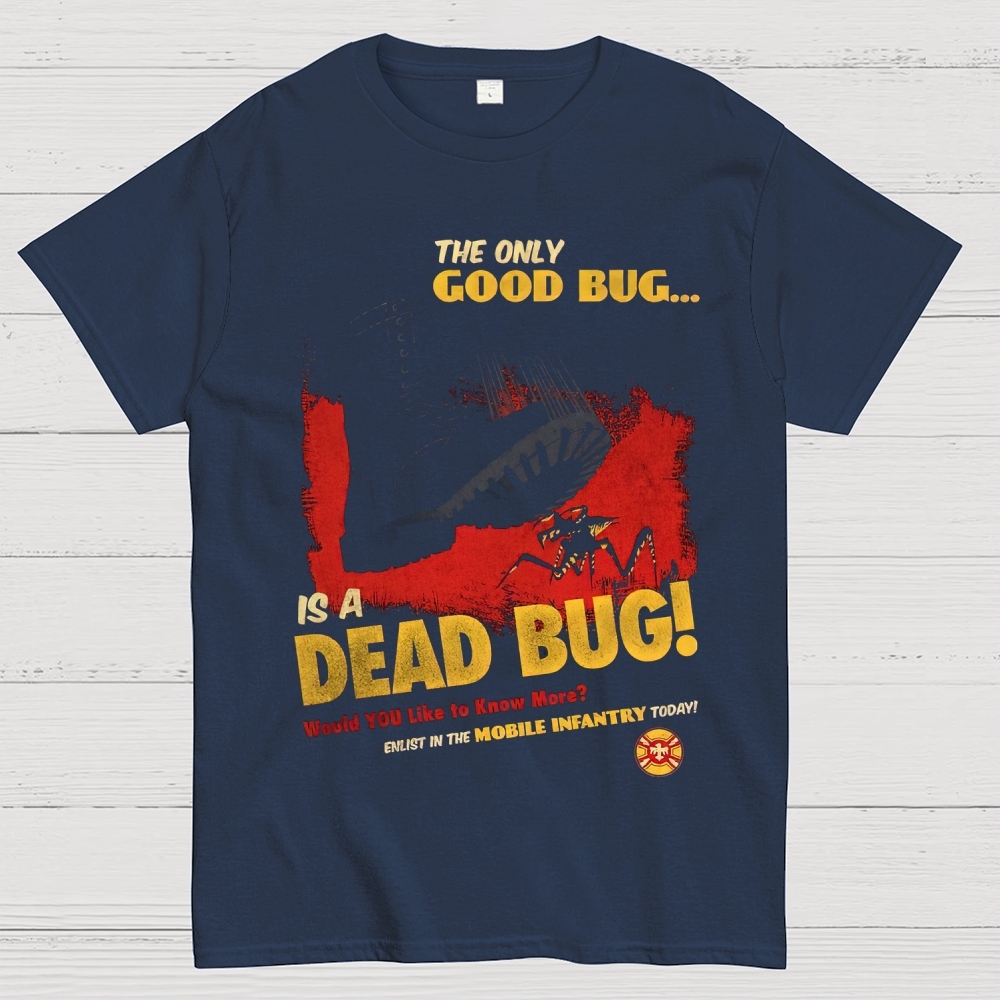 Dead Bug Infantry Recruitment Graphic Cotton T-shirt