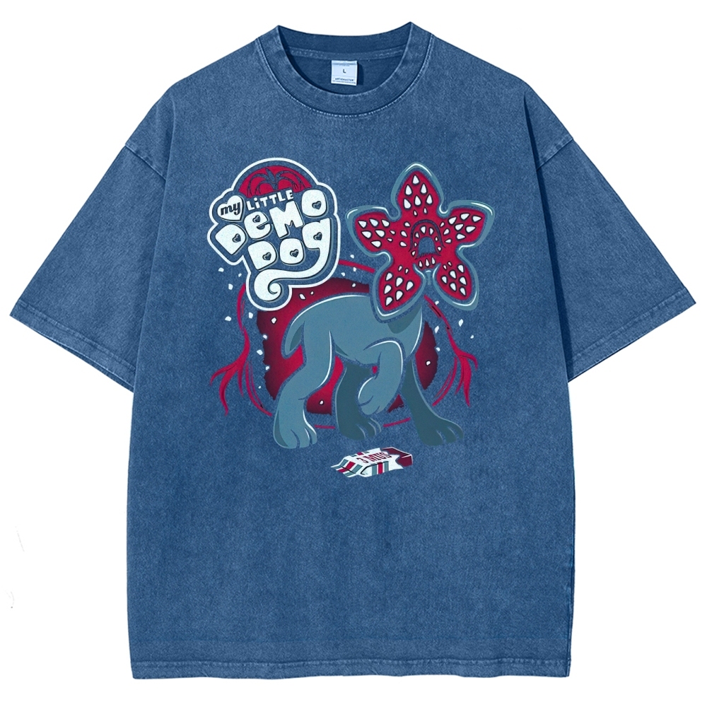 My Little Demo Dog Graphic Washed T-Shirt