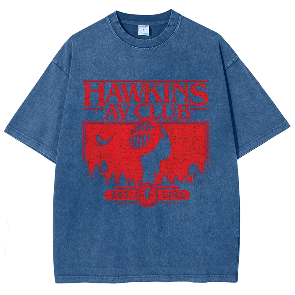 Hawkins AV Club 1983 Graphic Washed T-Shirt