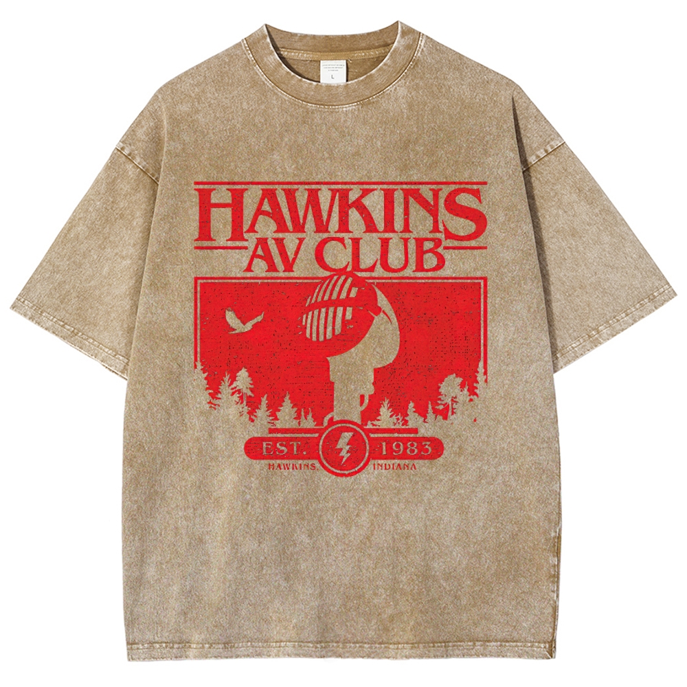 Hawkins AV Club 1983 Graphic Washed T-Shirt