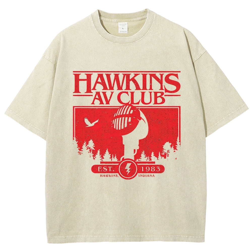 Hawkins AV Club 1983 Graphic Washed T-Shirt