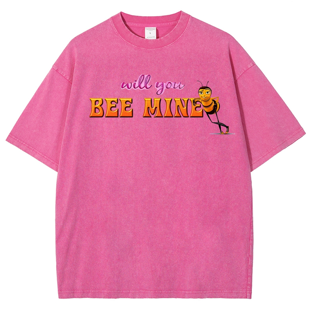 Will You Bee Mine Graphic Washed T-Shirt