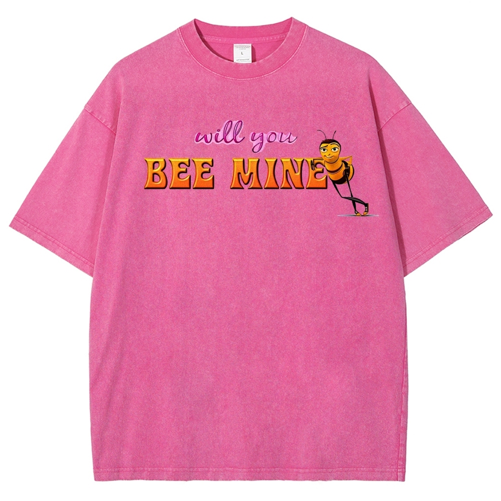 Will You Bee Mine Graphic Washed T-Shirt
