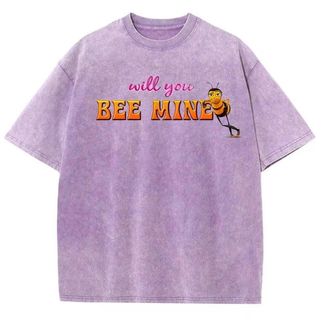 Will You Bee Mine Graphic Washed T-Shirt