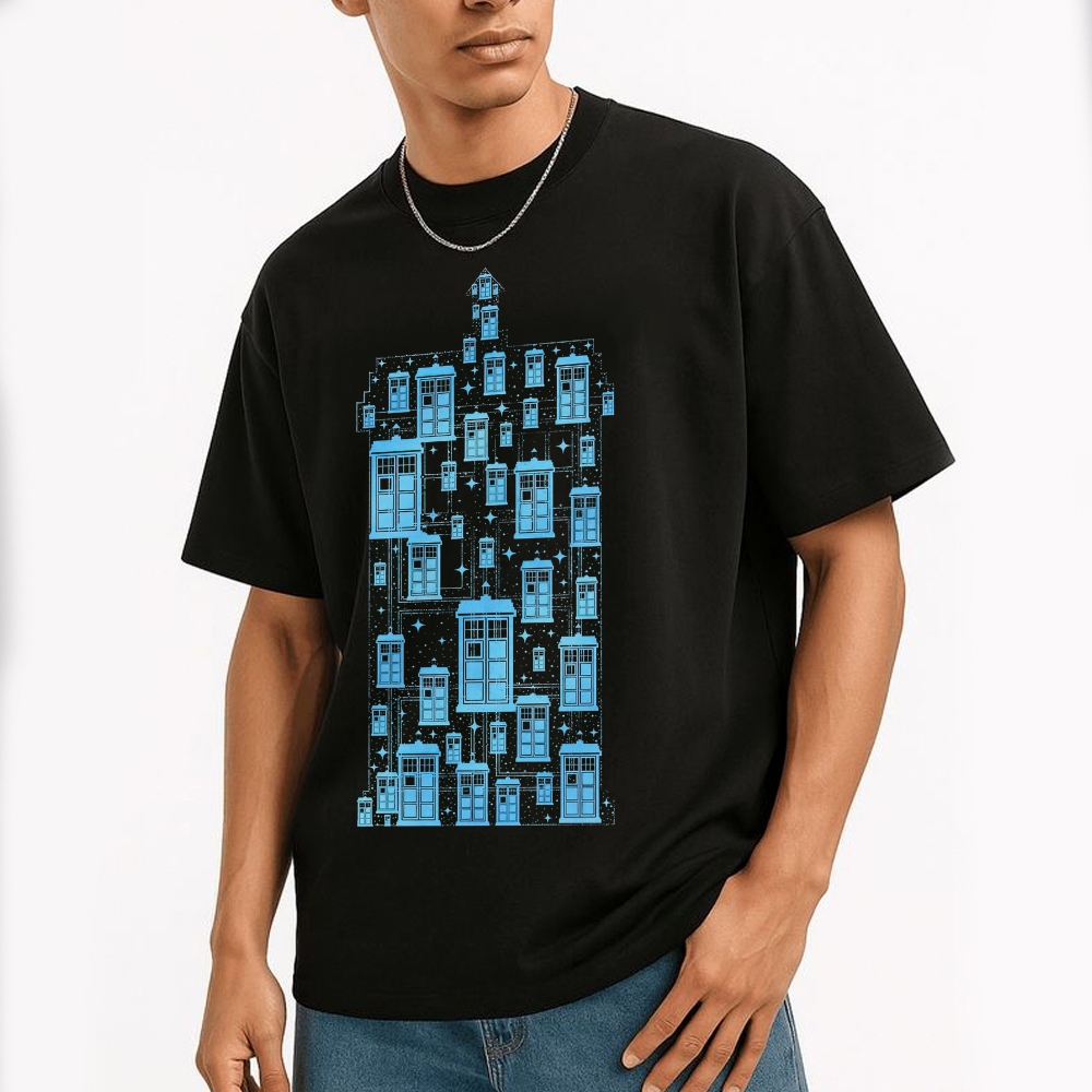 Space Time Machine Cotton T-shirt 