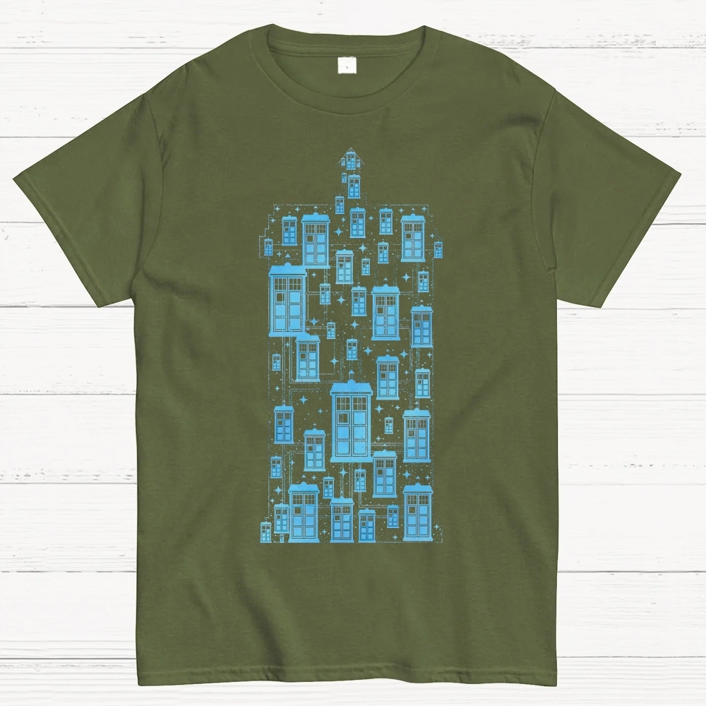 Space Time Machine Cotton T-shirt 