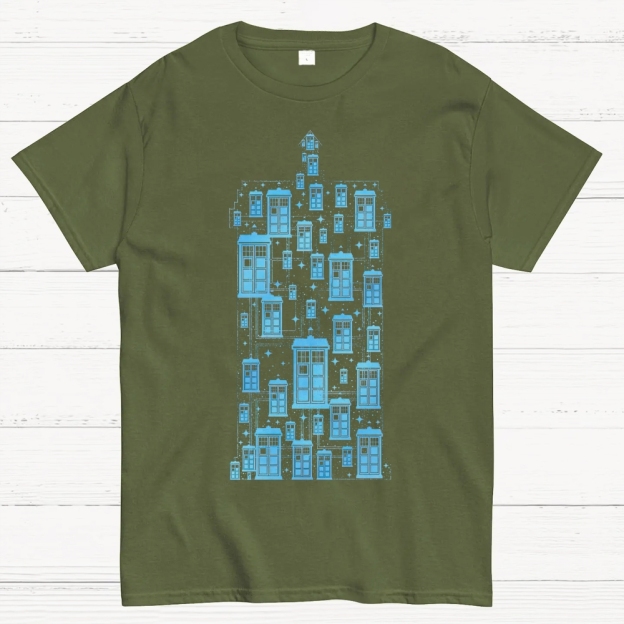 Space Time Machine Cotton T-shirt 