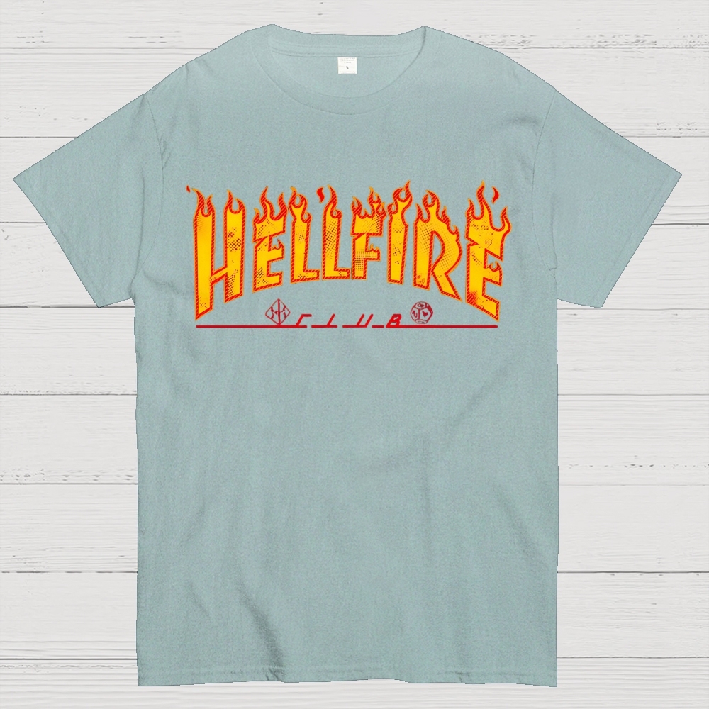 Flame Font Cotton T-shirt