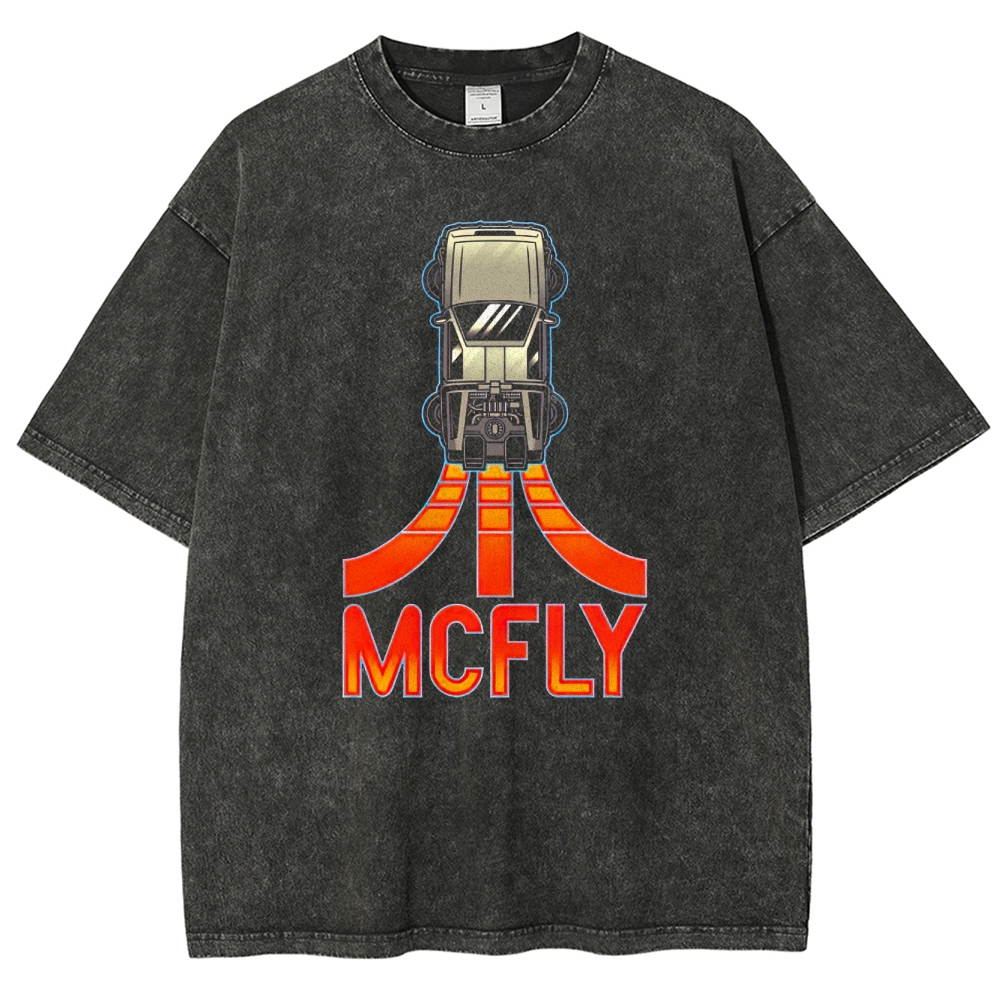 McFly Vehicle Graphic Washed T-Shirt 