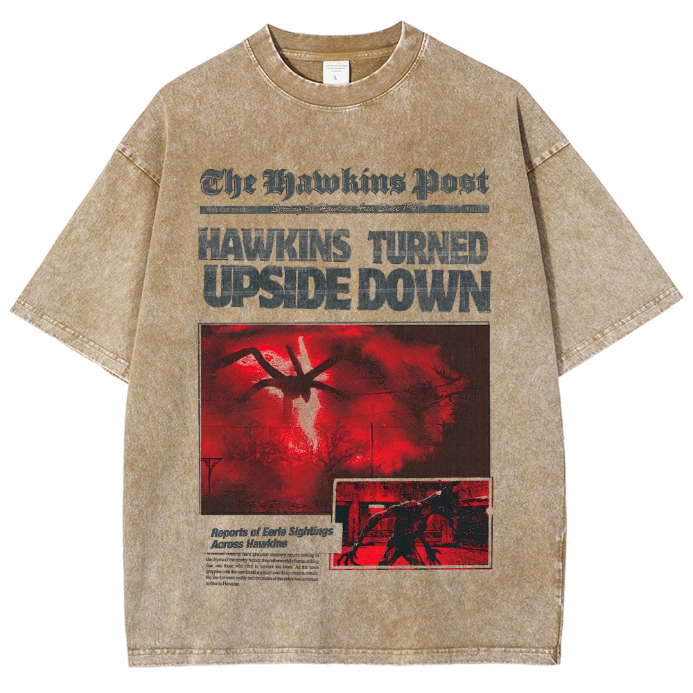 Hawkins Post Graphic Washed T-Shirt