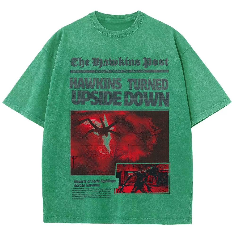 Hawkins Post Graphic Washed T-Shirt