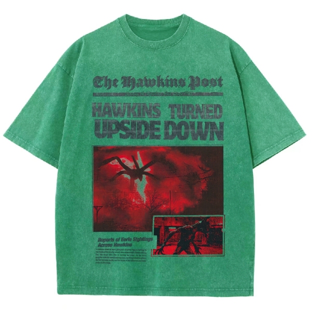 Hawkins Post Graphic Washed T-Shirt
