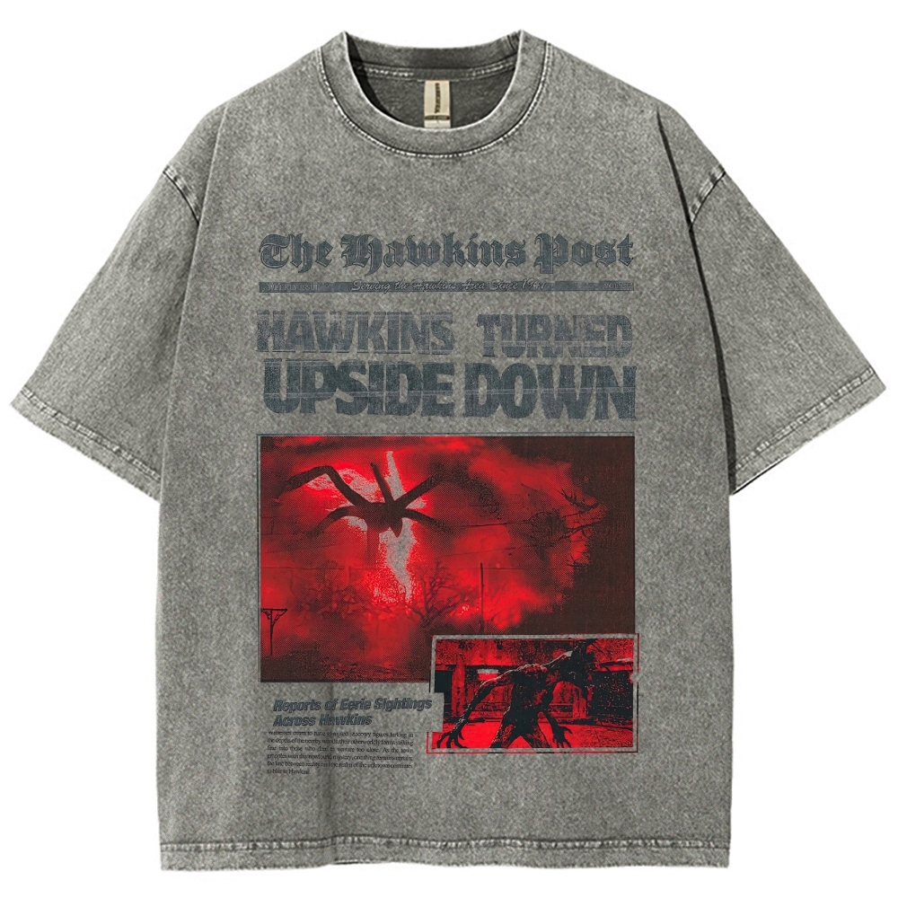 Hawkins Post Graphic Washed T-Shirt