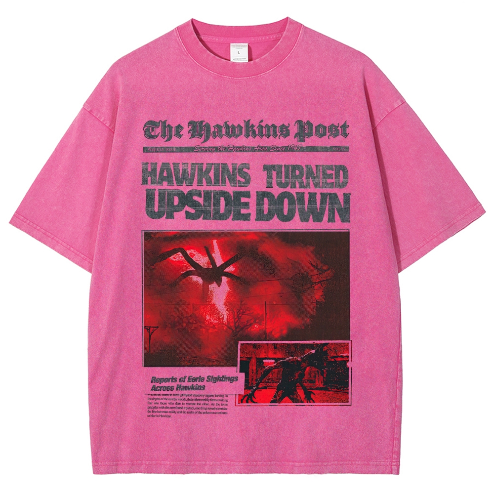 Hawkins Post Graphic Washed T-Shirt