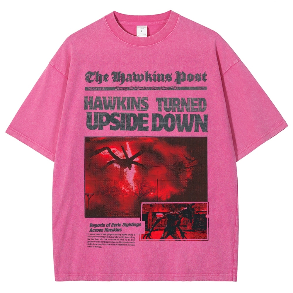 Hawkins Post Graphic Washed T-Shirt