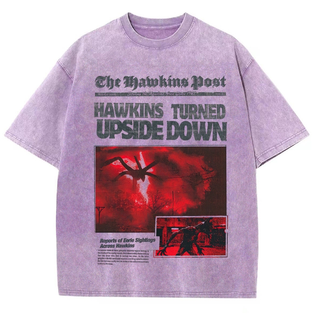 Hawkins Post Graphic Washed T-Shirt