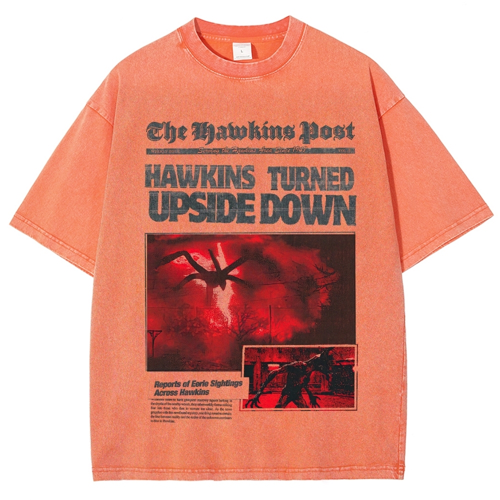 Hawkins Post Graphic Washed T-Shirt