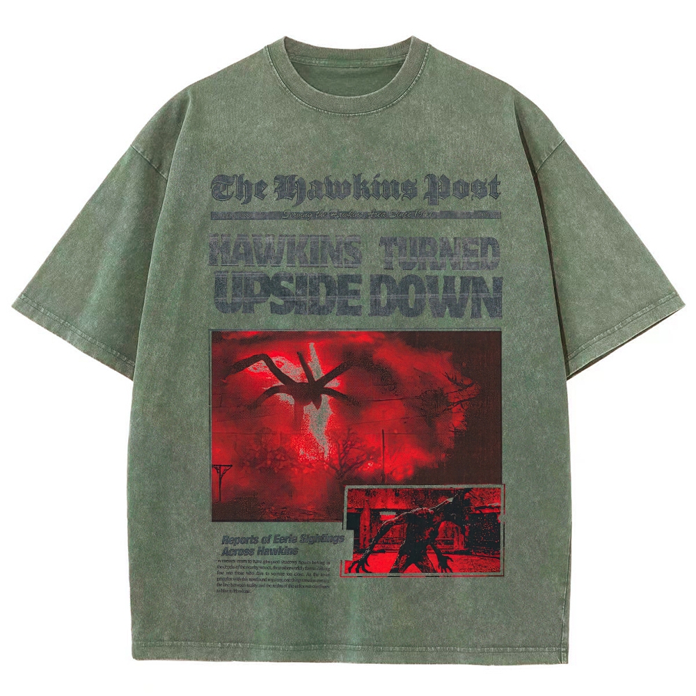 Hawkins Post Graphic Washed T-Shirt