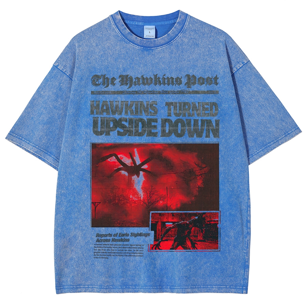 Hawkins Post Graphic Washed T-Shirt