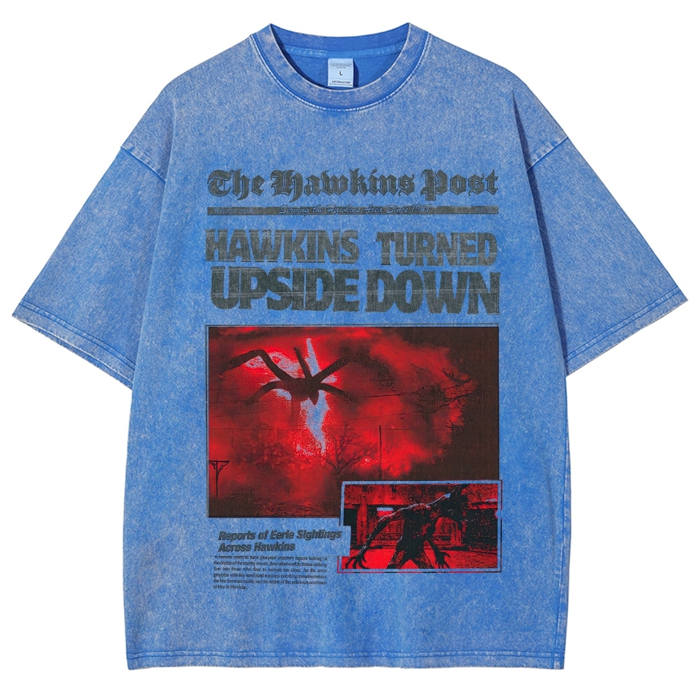 Hawkins Post Graphic Washed T-Shirt