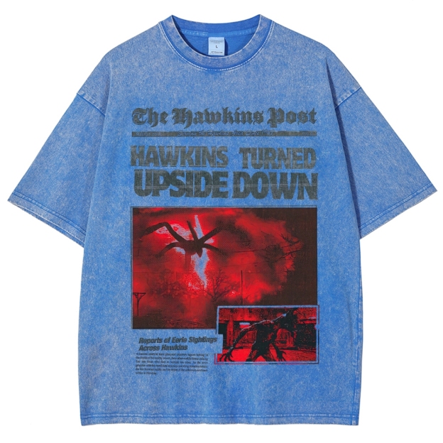 Hawkins Post Graphic Washed T-Shirt