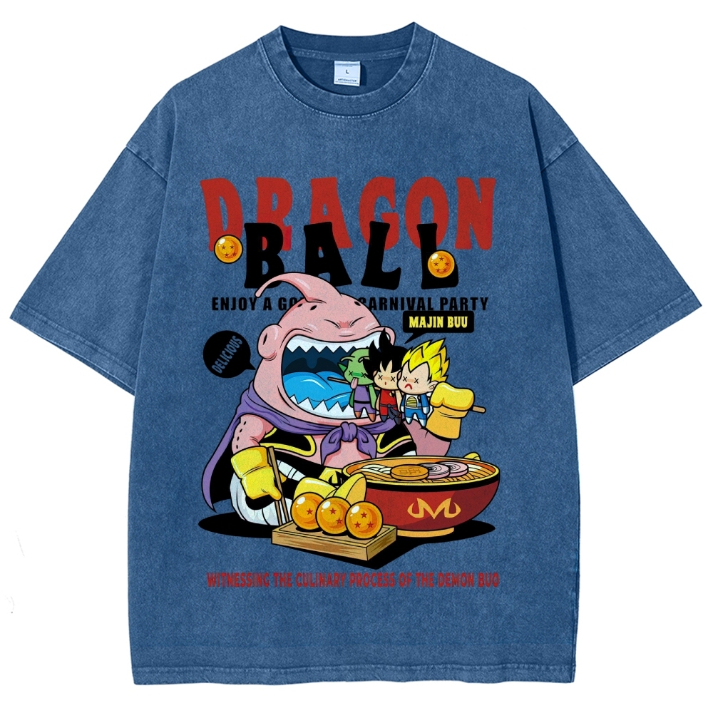 Dragon Ball Culinary Party Graphic Washed T-Shirt