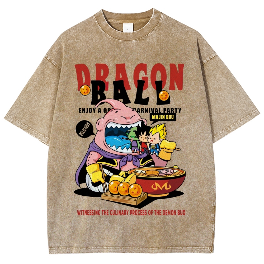 Dragon Ball Culinary Party Graphic Washed T-Shirt