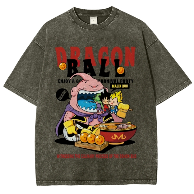 Dragon Ball Culinary Party Graphic Washed T-Shirt