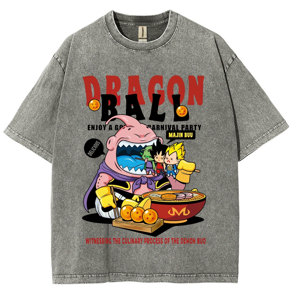Dragon Ball Culinary Party Graphic Washed T-Shirt