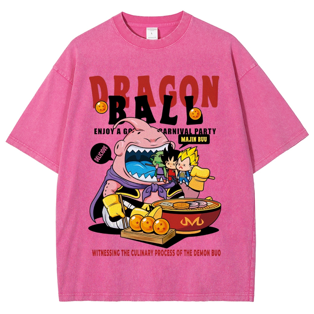 Dragon Ball Culinary Party Graphic Washed T-Shirt